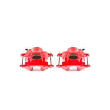 Front RED CALIPER PAIR W/O BRKT image 2