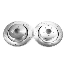 Rear DRILLEDSLOTTED ROTOR PAIR for INFINITI image 2