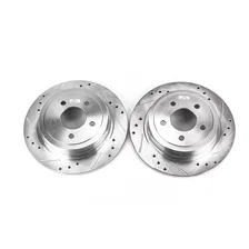 Rear DRILLEDSLOTTED ROTOR PAIR for Ford image 2
