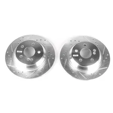 Rear DRILLEDSLOTTED ROTOR PAIR for Mercedes-Benz image 2