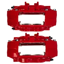 Front RED CALIPER PAIR W/O BRKT for Subaru image 4