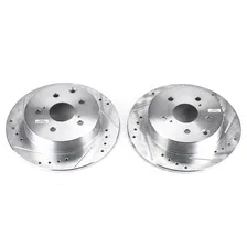 Rear DRILLEDSLOTTED ROTOR PAIR image 2