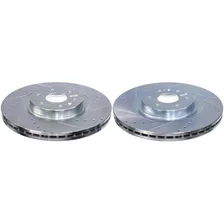 Front DRILLEDSLOTTED ROTOR PAIR for Chevrolet image 1