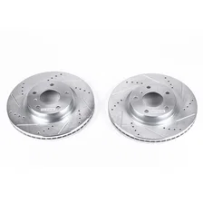 Front DRILLEDSLOTTED ROTOR PAIR image 2