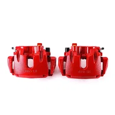 Front RED CALIPER PAIR W/BRKT image 2
