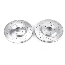 Front DRILLEDSLOTTED ROTOR PAIR image 2