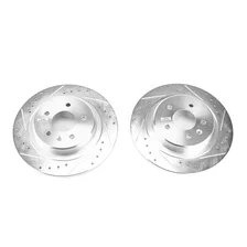 Rear DRILLEDSLOTTED ROTOR PAIR for Buick Envision image 2