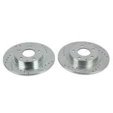 Rear DRILLEDSLOTTED ROTOR PAIR for Mazda 6 image 2