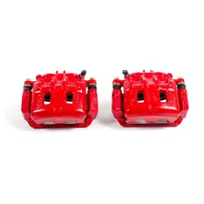 Front RED CALIPER PAIR W/BRKT for Subaru image 2