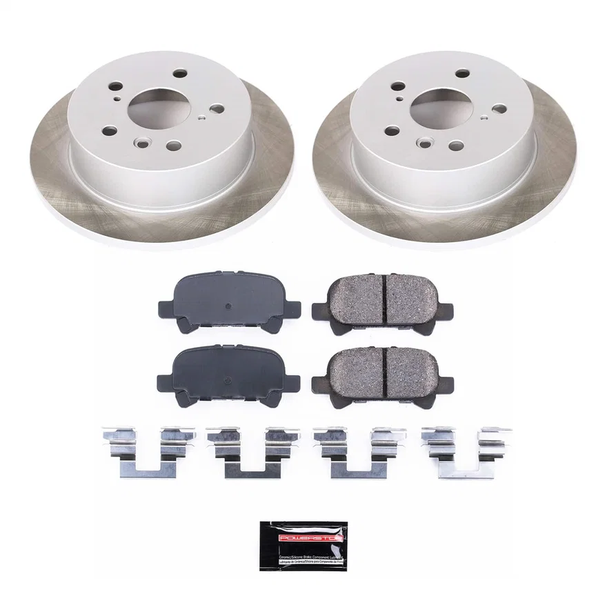 Rear SEMI-COATED ROTOR KIT for Toyota Camry