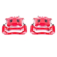Front RED CALIPER PAIR W/BRKT image 2