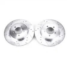 Rear DRILLEDSLOTTED ROTOR PAIR for Lincoln Aviator image 2