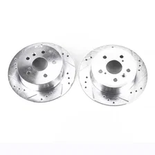 Rear DRILLEDSLOTTED ROTOR PAIR image 2