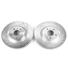 Front DRILLEDSLOTTED ROTOR PAIR image 2