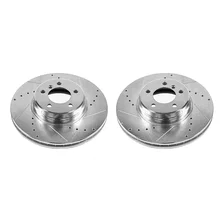 Front DRILLEDSLOTTED ROTOR PAIR for Land Rover Range Rover image 2