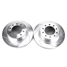 Front DRILLEDSLOTTED ROTOR PAIR image 2