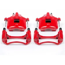 Front RED CALIPER PAIR W/BRKT image 2