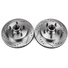 Rear DRILLEDSLOTTED ROTOR PAIR image 2