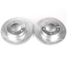 Front DRILLEDSLOTTED ROTOR PAIR image 2