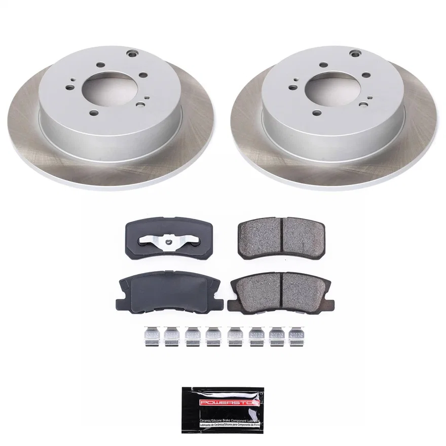 Rear SEMI-COATED ROTOR KIT for Mitsubishi Outlander