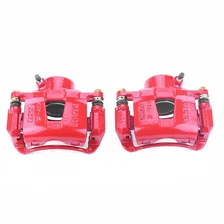 Front RED CALIPER PAIR W/BRKT image 2