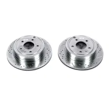 Rear DRILLEDSLOTTED ROTOR PAIR image 2