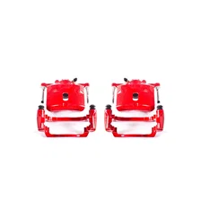 Front RED CALIPER PAIR W/BRKT image 2