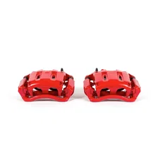Front RED CALIPER PAIR W/BRKT for Ford image 2