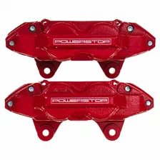 Front RED CALIPER PAIR W/O BRKT image 2