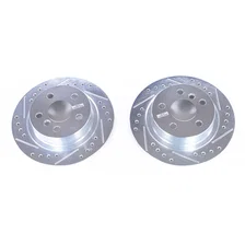 Rear DRILLEDSLOTTED ROTOR PAIR image 2