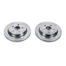 Rear DRILLEDSLOTTED ROTOR PAIR image 2
