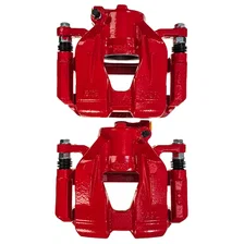 Front RED CALIPER PAIR W/BRKT image 4