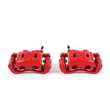 Front RED CALIPER PAIR W/BRKT for Mitsubishi image 2