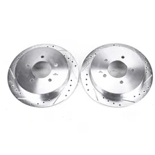 Rear DRILLEDSLOTTED ROTOR PAIR image 2