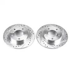 Rear DRILLEDSLOTTED ROTOR PAIR image 2