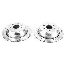 Rear DRILLEDSLOTTED ROTOR PAIR image 2