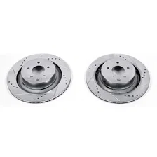 Rear DRILLEDSLOTTED ROTOR PAIR image 2