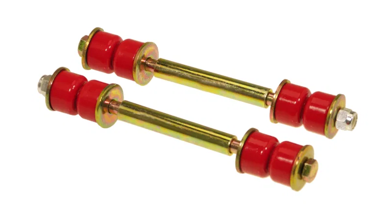 Prothane 19-416, Universal End Link Set - 5in Mounting Length - Red
