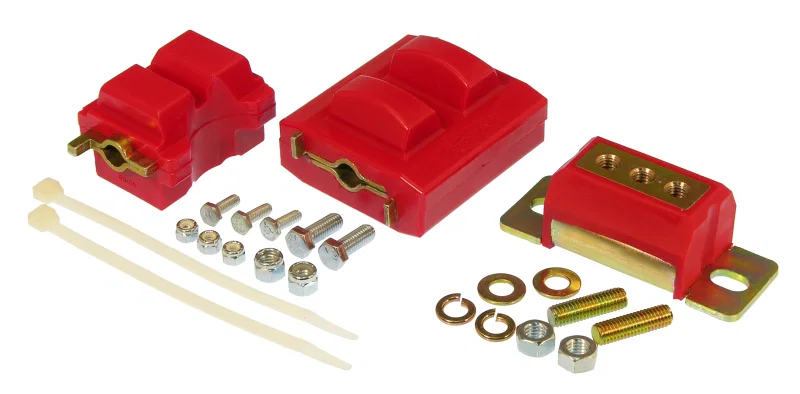 Prothane 7-1909, GM Motor & Trans Mount Kit - Red