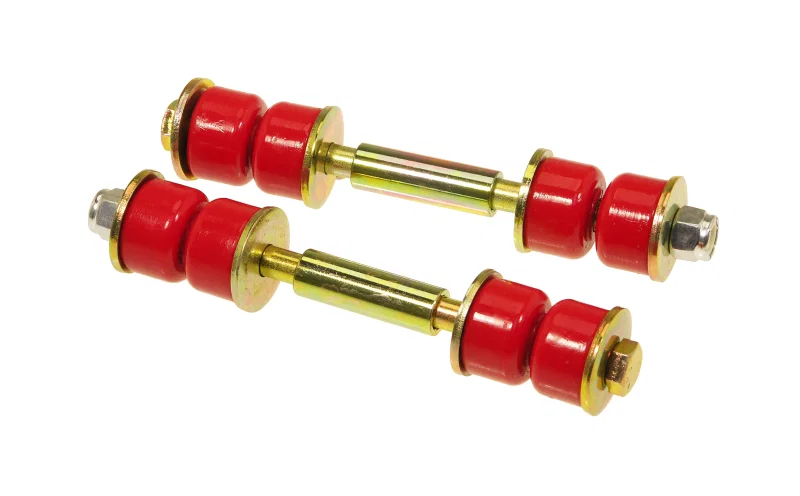 Prothane 19-406, Universal End Link Set - 3 1/2in Mounting Length - Red