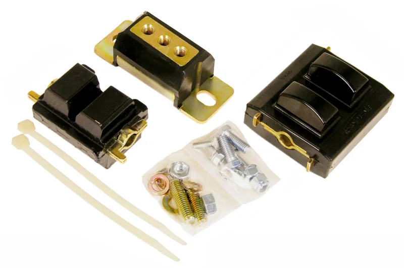 Prothane 7-1909-BL, GM Motor & Trans Mount Kit - Black