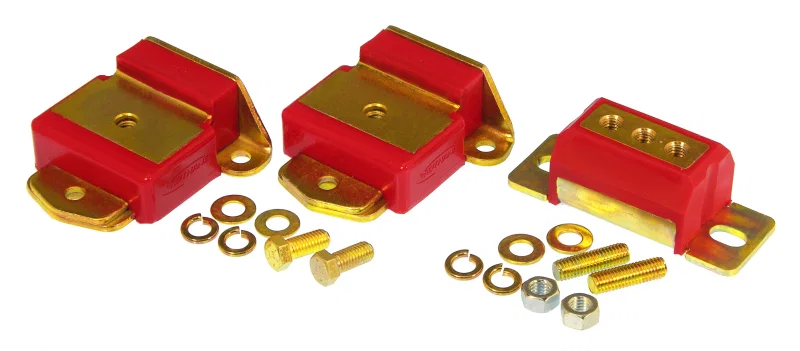 Prothane 7-1910, GM Motor & Trans Mount Kit - Red