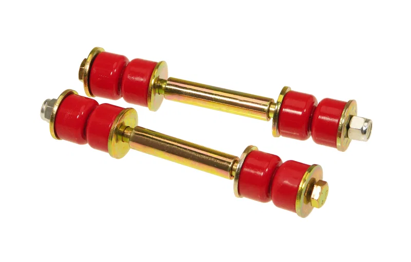 Prothane 19-408, Universal End Link Set - 4 1/4in Mounting Length - Red