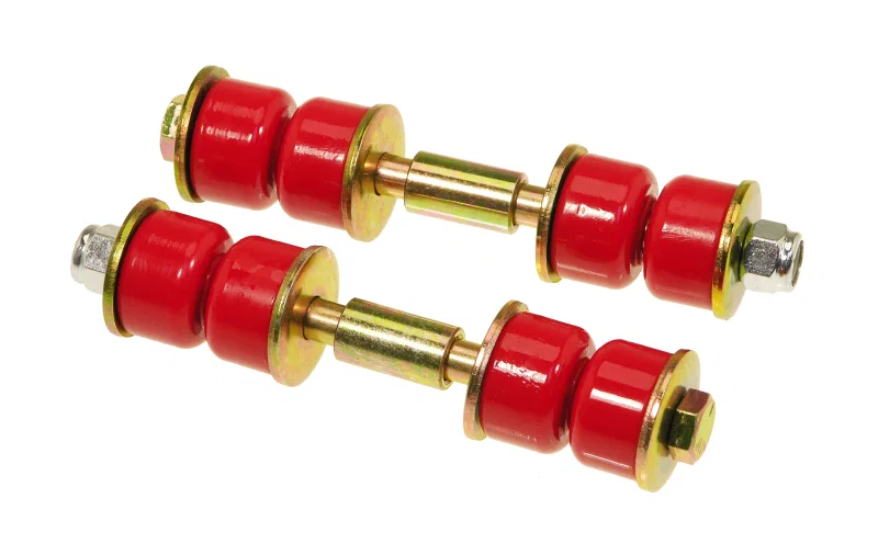 Prothane 19-403, Universal End Link Set - 2 5/8in Mounting Length - Red for Toyota