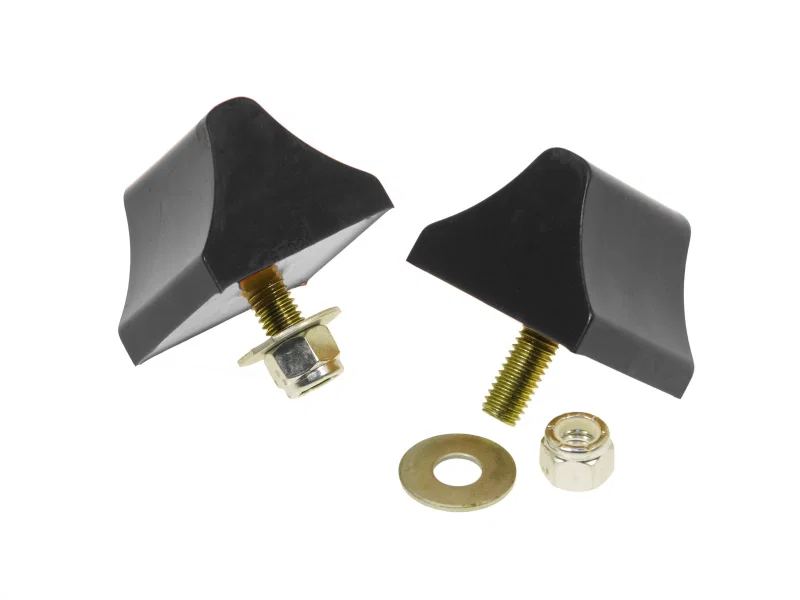 Prothane 19-1303-BL, Universal Bump Stop 1-3/8 X 2 X 2-1/4 Wedge - Black