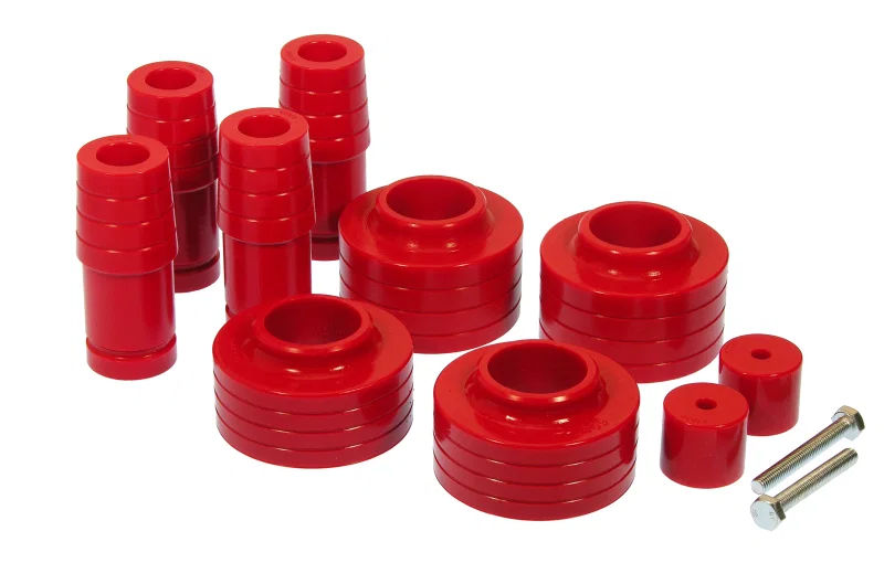 Prothane 1-1705, Jeep TJ 1.5in Lift Coil Spring Isolator - Red