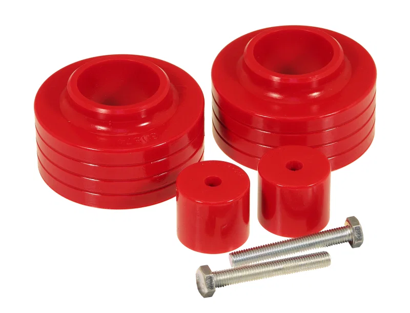 Prothane 1-1702, Jeep TJ 1in Lift Coil Spring Isolator - Red