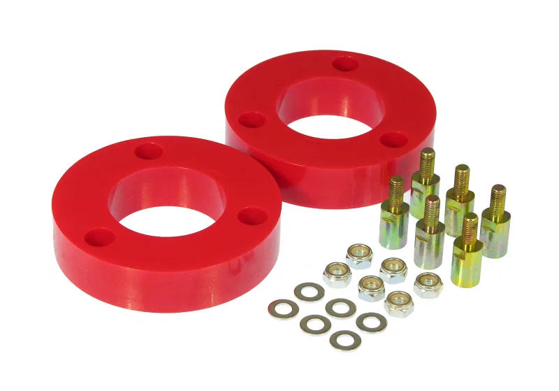 Prothane 14-1701, 04-08 Nissan Titan Front Coil Spring 2in Lift Spacer - Red