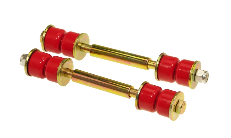 Prothane 19-409, Universal End Link Set - 4 1/2in Mounting Length - Red