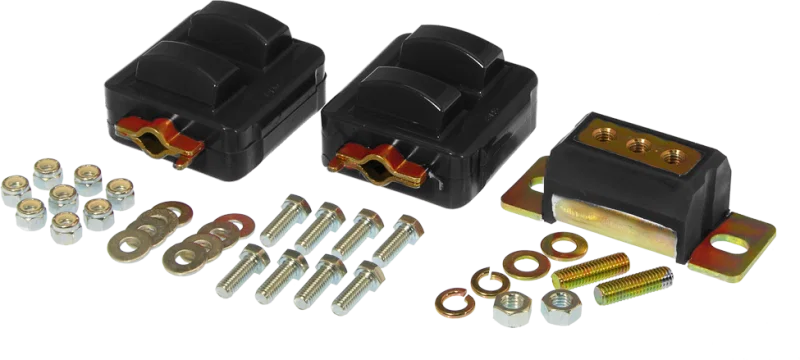 Prothane 7-1908-BL, GM Motor & Trans Mount Kit - Black